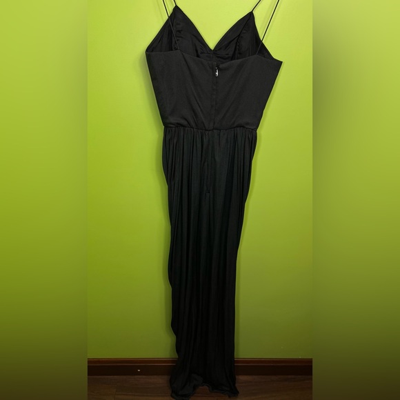 Miss Elliette California black ruched vintage dress size 6 - Picture 4 of 7